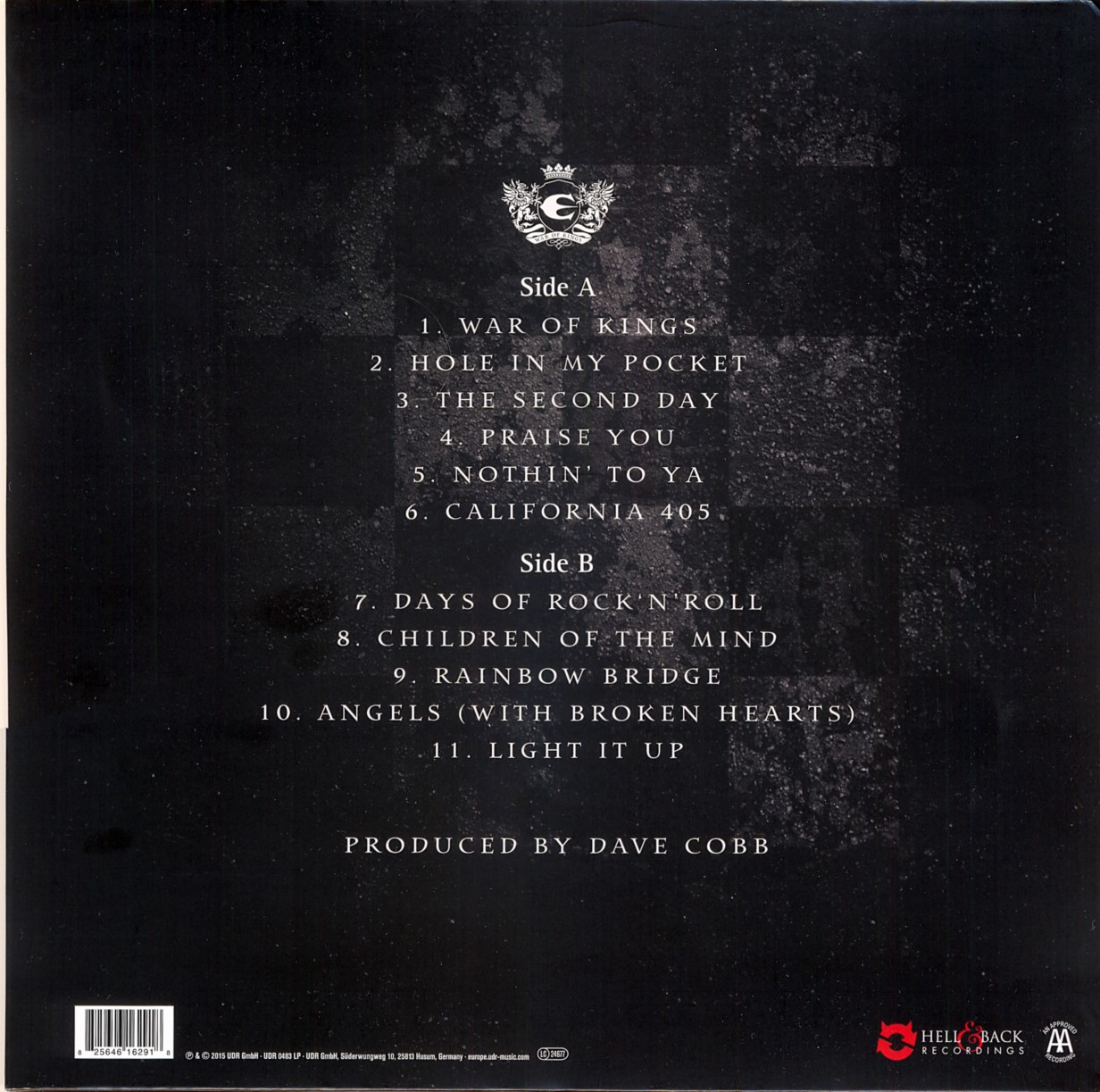 Europe  War Of Kings : LP Back